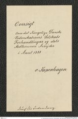 k.k. naturhistorisches Hofmuseum, Intendanzakten 1885-1896 (Hauer), Aktenzahl Z.110/1889, Seite 2